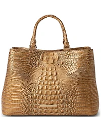 BRAHMIN Driftwood Melbourne Collection Denise Carryall Satchel Bag