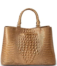 BRAHMIN Driftwood Melbourne Collection Denise Carryall Satchel Bag