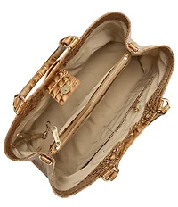 BRAHMIN Driftwood Melbourne Collection Denise Carryall Satchel Bag