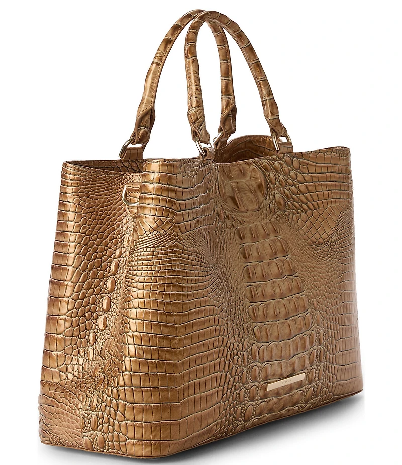 BRAHMIN Driftwood Melbourne Collection Denise Carryall Satchel Bag