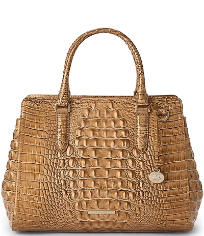 BRAHMIN Driftwood Melbourne Collection Small Finley Satchel Bag