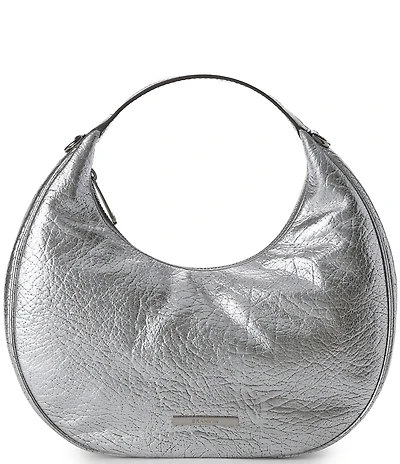 BRAHMIN Duchess Collection Silver Metallic Mindy Clutch