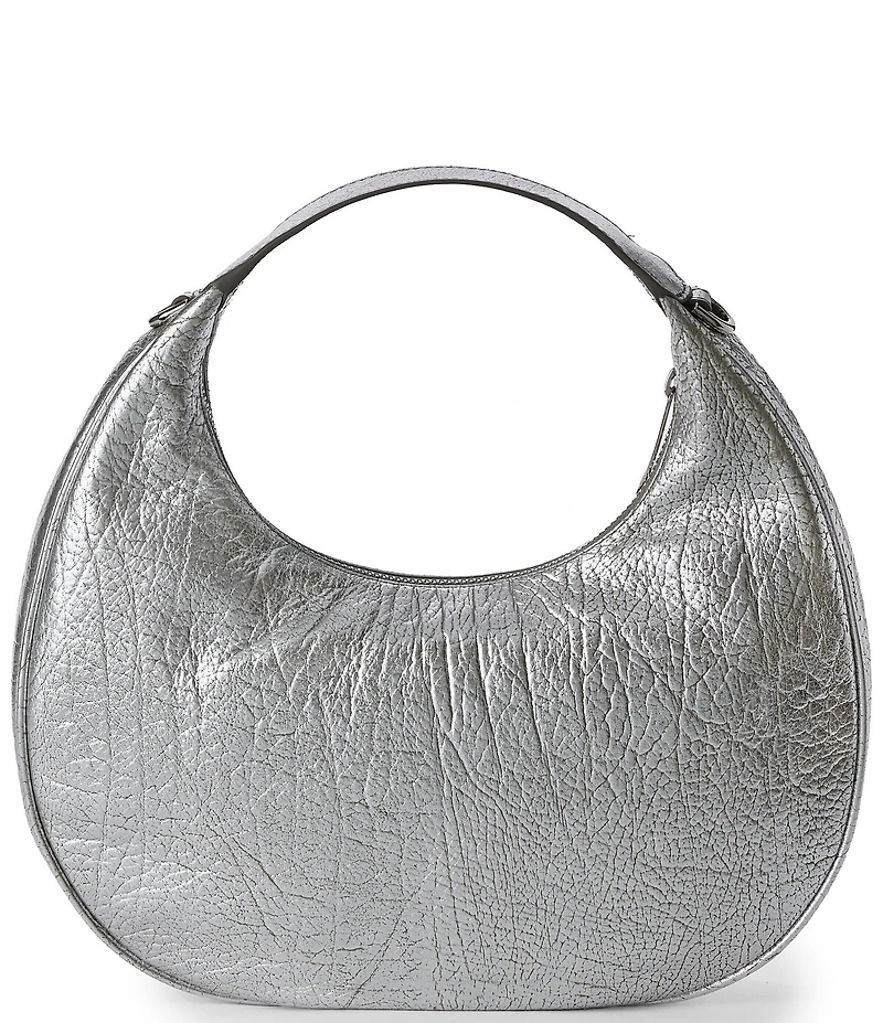 BRAHMIN Duchess Collection Silver Metallic Mindy Clutch
