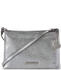 BRAHMIN Duchess Collection Silver Metallic Mod Lorelei Shoulder Bag