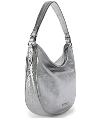 BRAHMIN Duchess Collection Silver Metallic Small Kathleen Shoulder Bag
