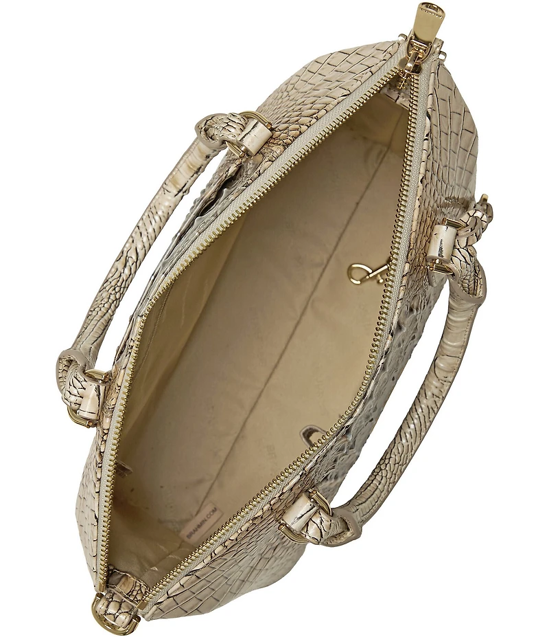 BRAHMIN Duxbury Fossilized Melbourne Satchel Bag