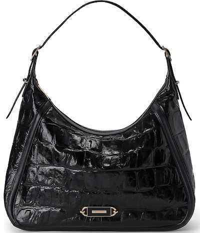 BRAHMIN Edie Black Castle View Shoulder Bag
