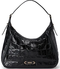 BRAHMIN Edie Black Castle View Shoulder Bag