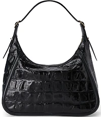 BRAHMIN Edie Black Castle View Shoulder Bag