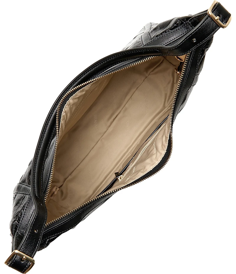 BRAHMIN Edie Black Castle View Shoulder Bag