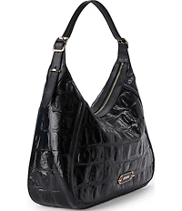 BRAHMIN Edie Black Castle View Shoulder Bag