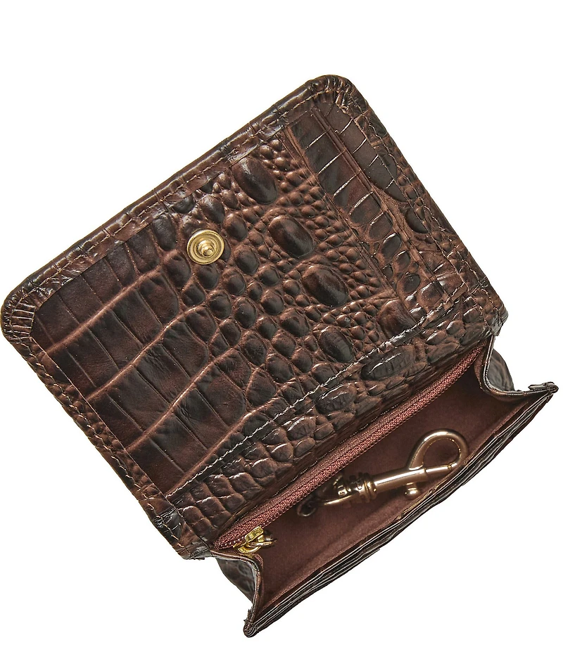 BRAHMIN Espresso Natrona Collection Clementine Small Wallet