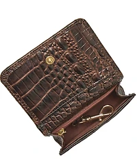 BRAHMIN Espresso Natrona Collection Clementine Small Wallet