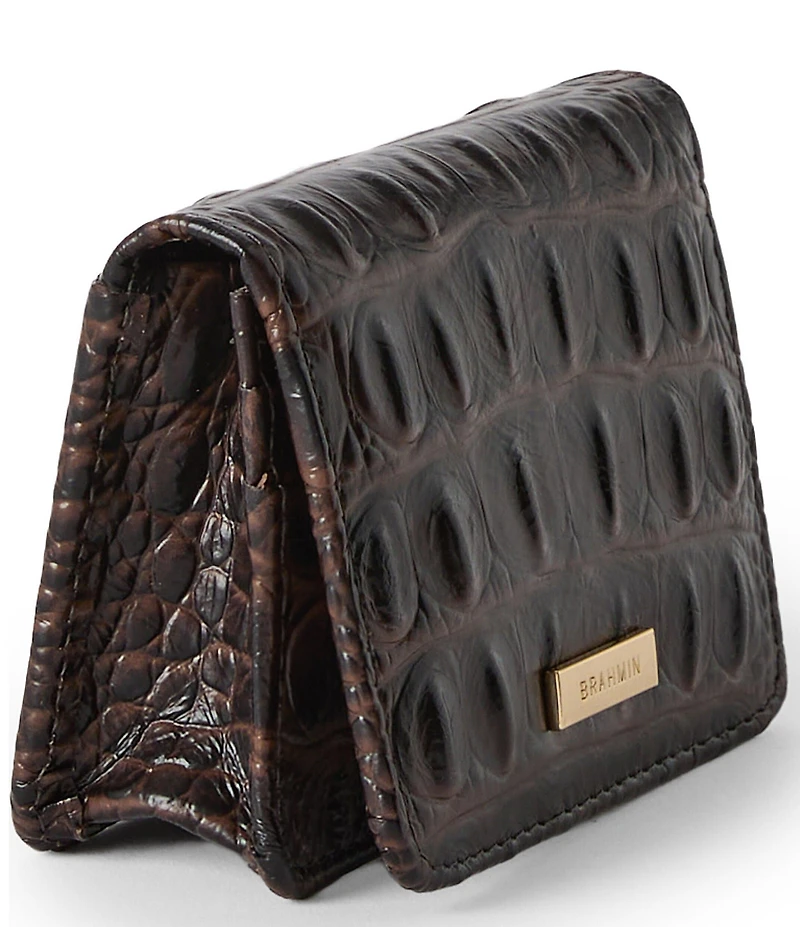BRAHMIN Espresso Natrona Collection Clementine Small Wallet