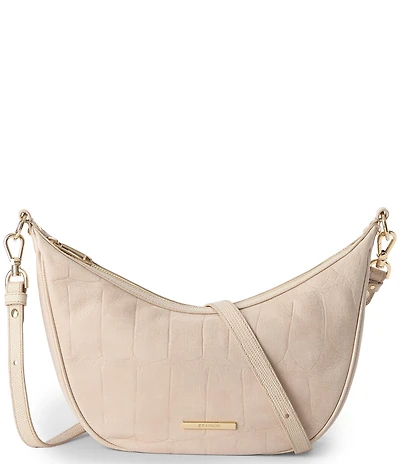 BRAHMIN Faroe Collection Beige Percy Crossbody Bag