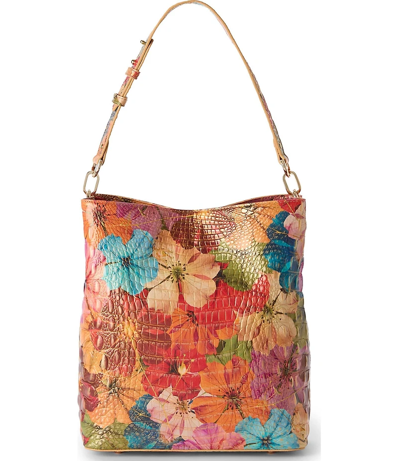 BRAHMIN Florita Melbourne Collection Celina Bucket Bag