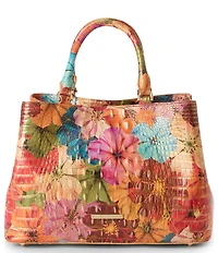 BRAHMIN Florita Melbourne Collection Small Denise Top Handle Satchel Bag