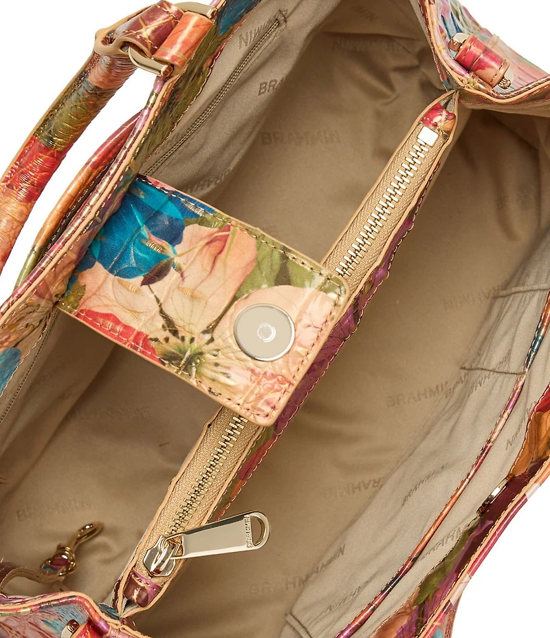 BRAHMIN Florita Melbourne Collection Small Denise Top Handle Satchel Bag
