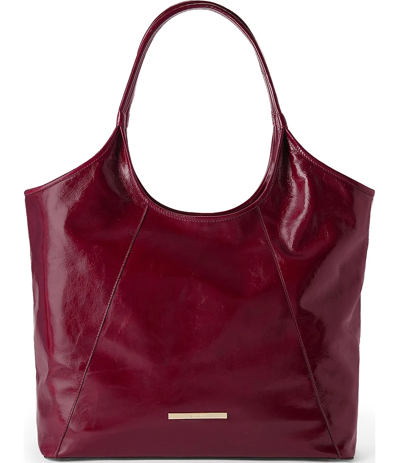 BRAHMIN Galloway Collection Cherry Lacquer Iona Tote Bag