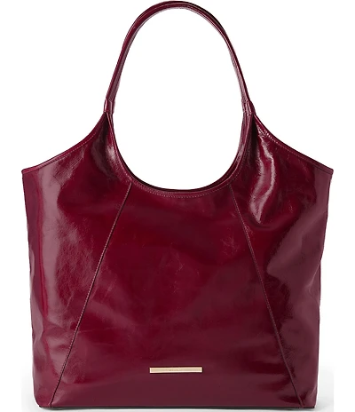 BRAHMIN Galloway Collection Cherry Lacquer Iona Tote Bag