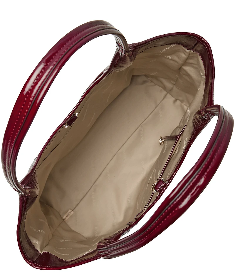 BRAHMIN Galloway Collection Cherry Lacquer Iona Tote Bag