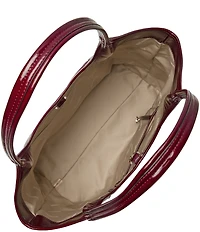 BRAHMIN Galloway Collection Cherry Lacquer Iona Tote Bag