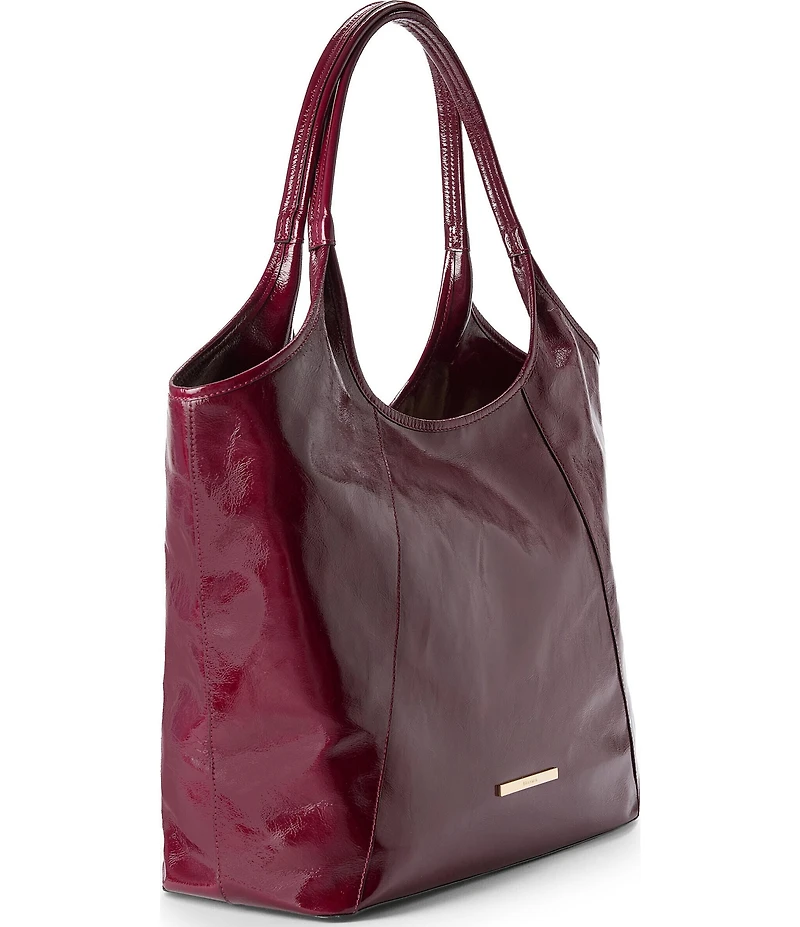 BRAHMIN Galloway Collection Cherry Lacquer Iona Tote Bag
