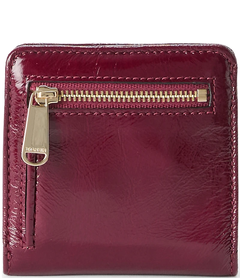 BRAHMIN Galloway Collection Cherry Lacquer Jane Mini Bifold Wallet