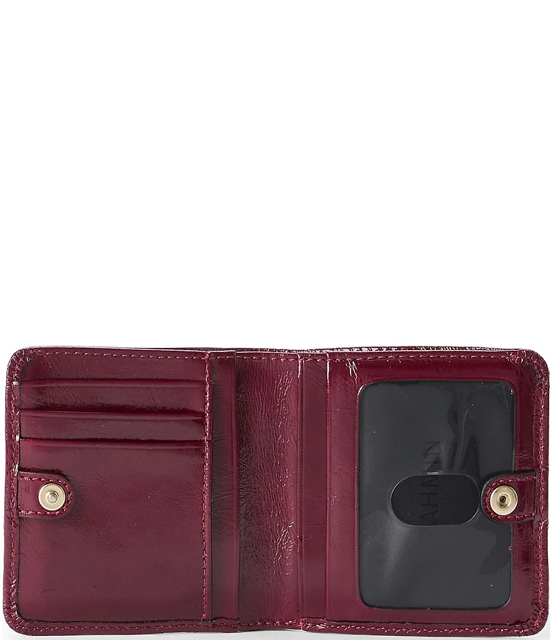 BRAHMIN Galloway Collection Cherry Lacquer Jane Mini Bifold Wallet