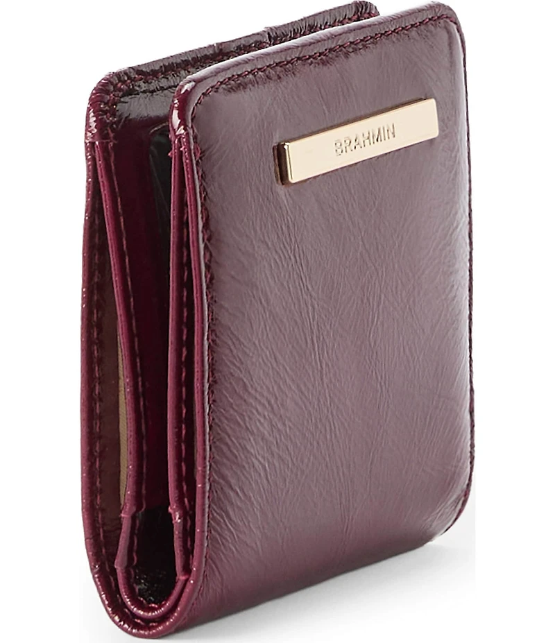 BRAHMIN Galloway Collection Cherry Lacquer Jane Mini Bifold Wallet