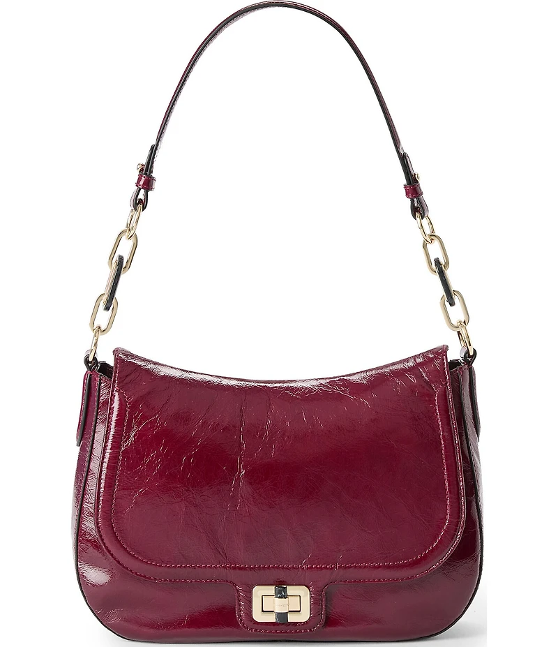 BRAHMIN Galloway Collection Cherry Lacquer Kristin Shoulder Bag