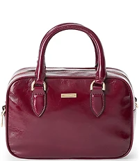 BRAHMIN Galloway Collection Cherry Lacquer Mara Satchel Bag