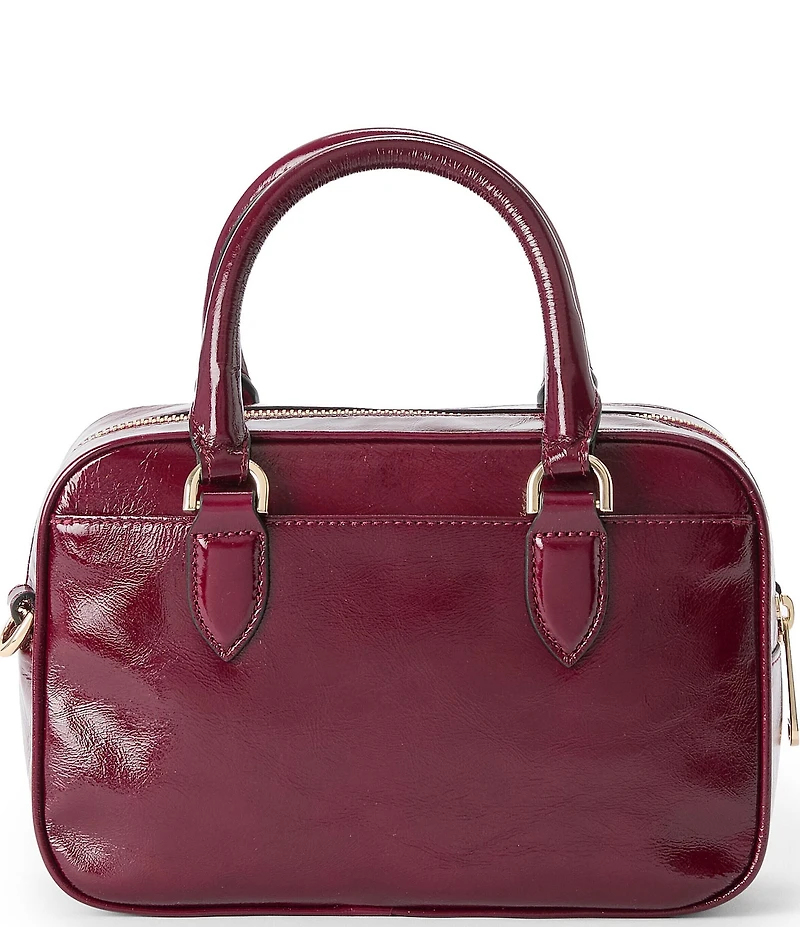 BRAHMIN Galloway Collection Cherry Lacquer Mara Satchel Bag