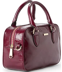 BRAHMIN Galloway Collection Cherry Lacquer Mara Satchel Bag