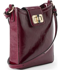 BRAHMIN Galloway Collection Cherry Lacquer Marley Crossbody Bag