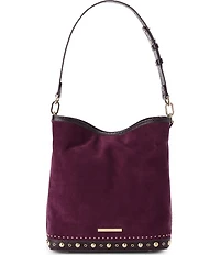 BRAHMIN Glasgow Collection Heroic Purple Celina Bucket Bag