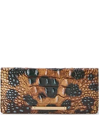 BRAHMIN Golden Lynx Animal Print Melbourne Collection Ady Bifold Wallet