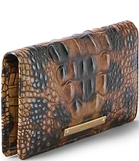 BRAHMIN Golden Lynx Animal Print Melbourne Collection Ady Bifold Wallet