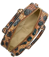 BRAHMIN Golden Lynx Melbourne Collection Mara Satchel Bag