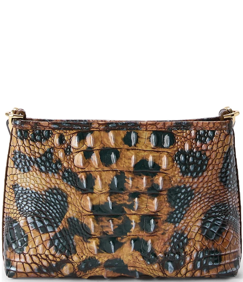 BRAHMIN Golden Lynx Animal Print Melbourne Collection Mod Lorelei Shoulder Bag