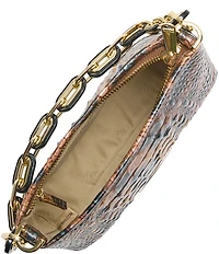 BRAHMIN Golden Lynx Animal Print Melbourne Collection Mod Lorelei Shoulder Bag