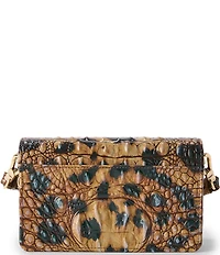BRAHMIN Golden Lynx Animal Print Minuette Crossbody Bag