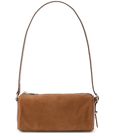 BRAHMIN Grassland Collection Billie Suede Barrel Shoulder Bag