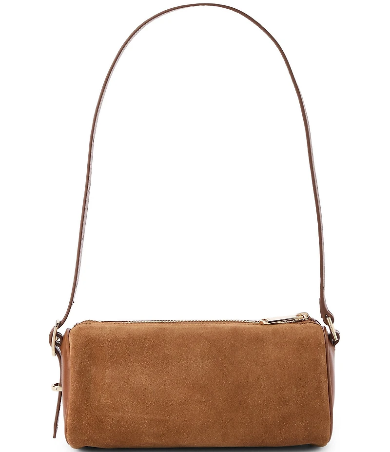 BRAHMIN Grassland Collection Billie Suede Barrel Shoulder Bag