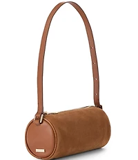 BRAHMIN Grassland Collection Billie Suede Barrel Shoulder Bag