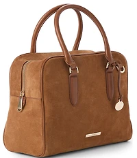 BRAHMIN Grassland Collection Marissa Suede Satchel Bag