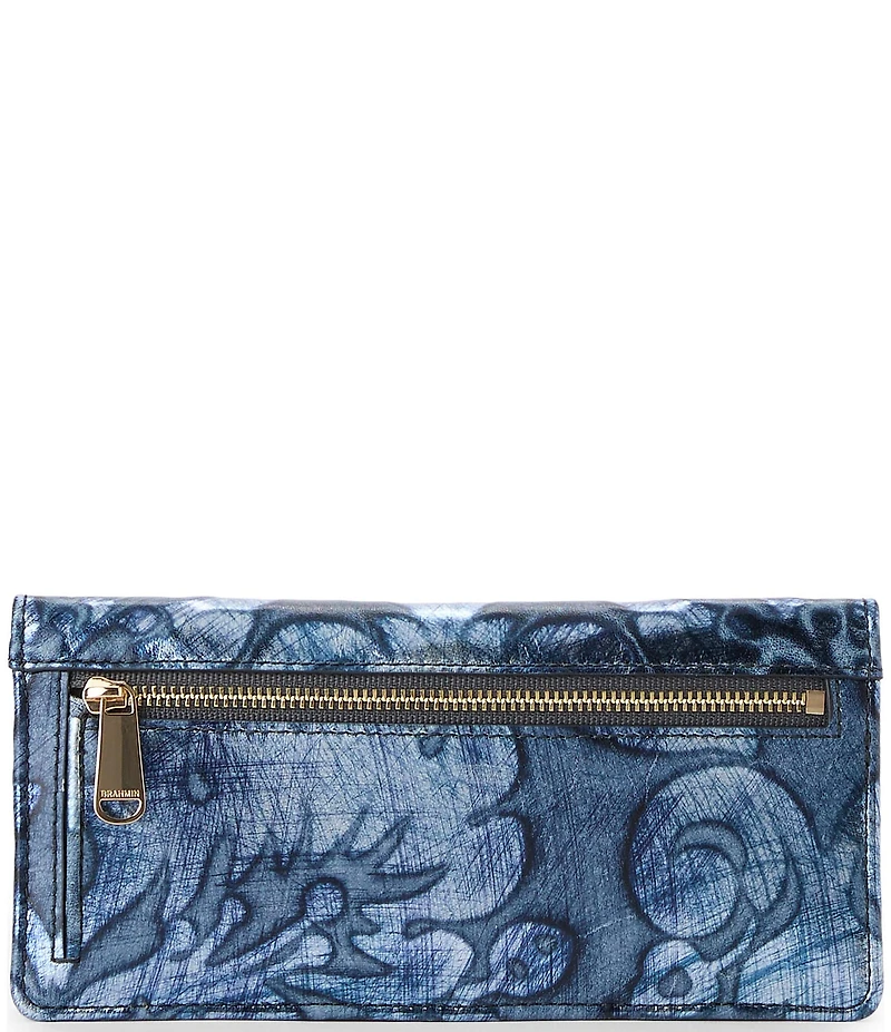BRAHMIN Grazioso Collection Blue Ady Wallet