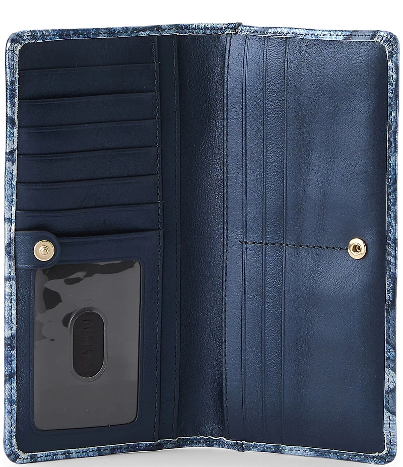 BRAHMIN Grazioso Collection Blue Ady Wallet