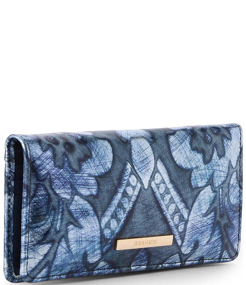 BRAHMIN Grazioso Collection Blue Ady Wallet