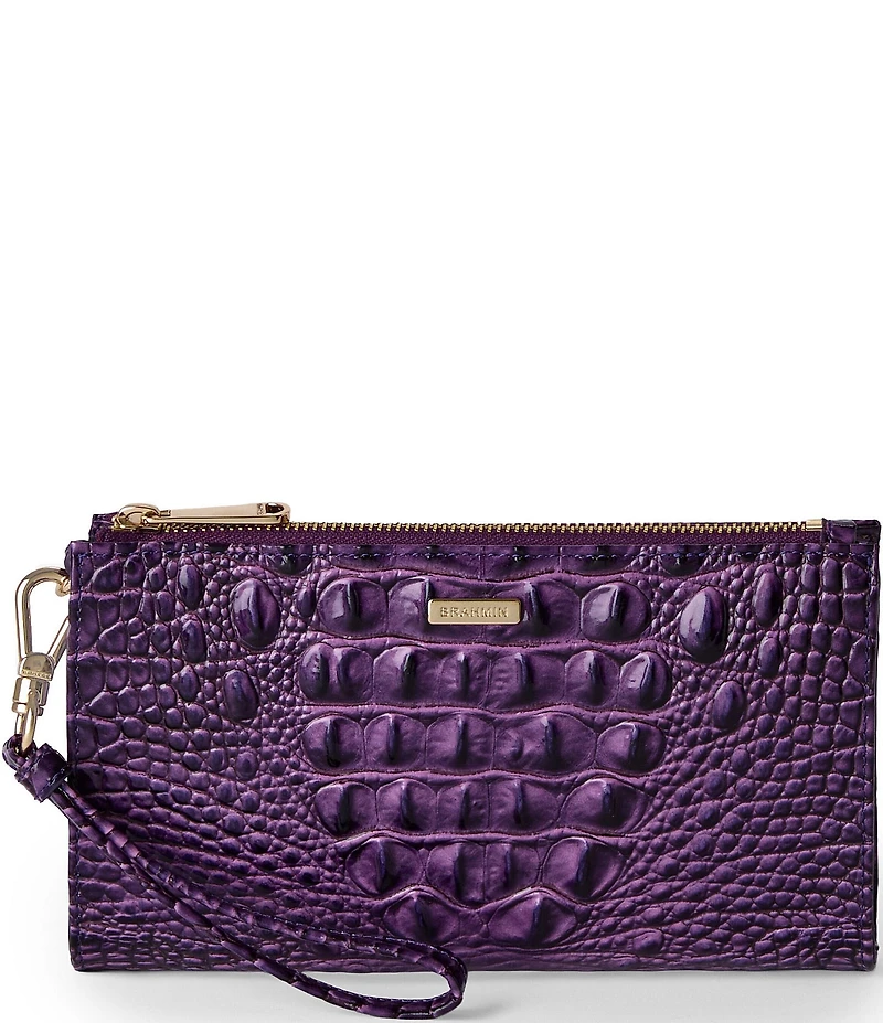 BRAHMIN Heroic Purple Daisy Wristlet